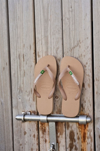 Havaianas, Brasil Logo Klipklapper, Rose gold